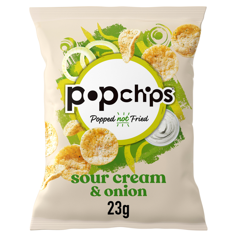 Popchips Sour Cream & Onion, 23g