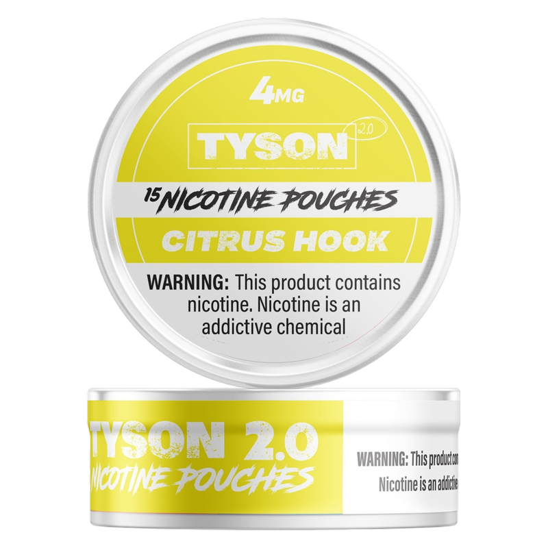 Heavy Bags Nicotine Pouch Citrus Hook 4mg Tin