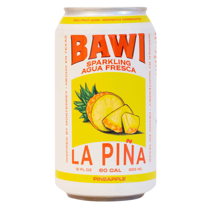 BAWI Pineapple Sparkling Agua Fresca 12oz Can