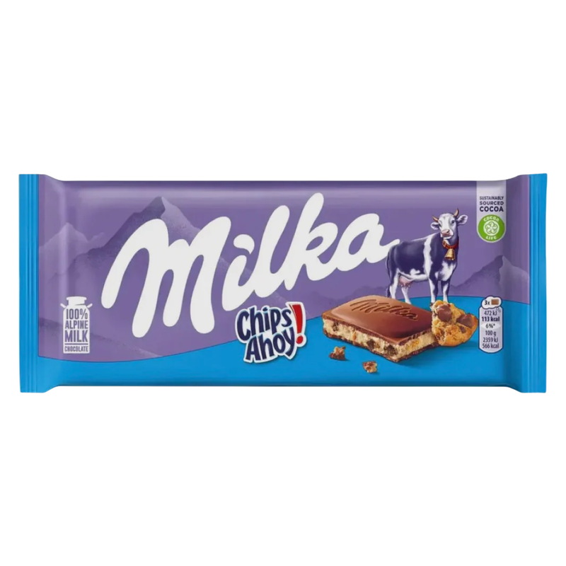Milka Chips Ahoy! Chocolate Bar, 3.5 oz