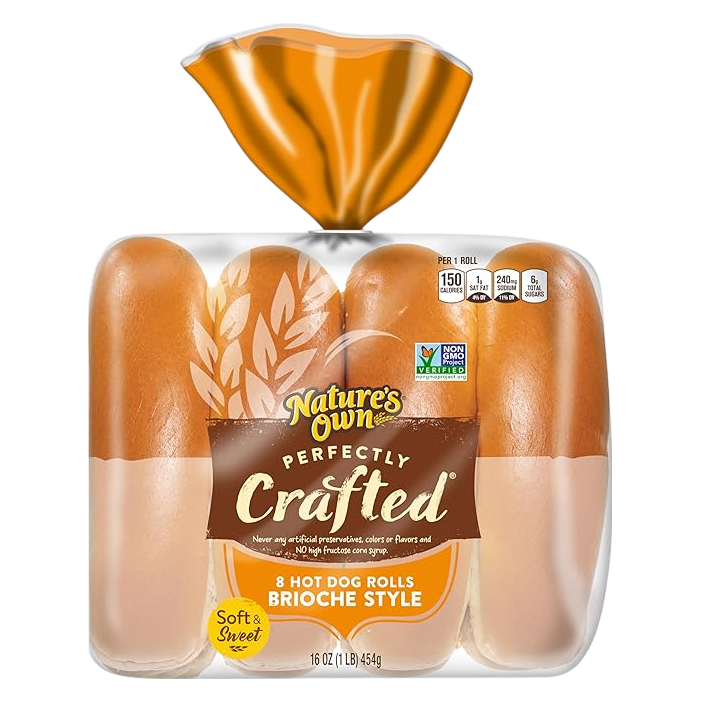 Nature's Own Perfectly Crafted Brioche Style Hot Dog Buns - 8ct