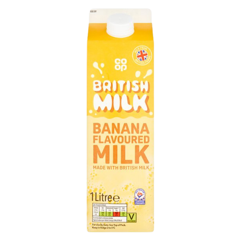 Co-op Banana Flavoured Milk, 1L