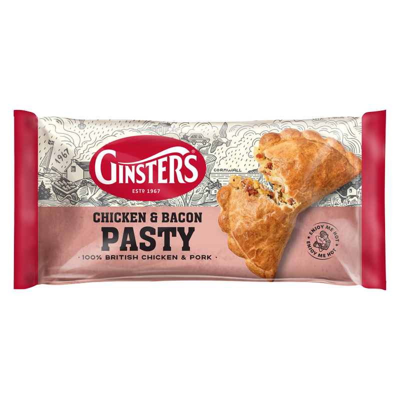 Ginsters Chicken & Bacon Pasty, 180g
