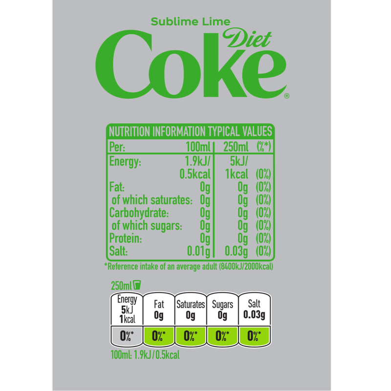 Coca-Cola Diet Sublime Lime, 500ml
