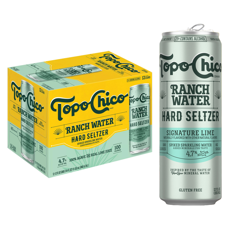 Topo Chico Ranch Water Hard Seltzer 12pk 12oz Cans 4.7% ABV