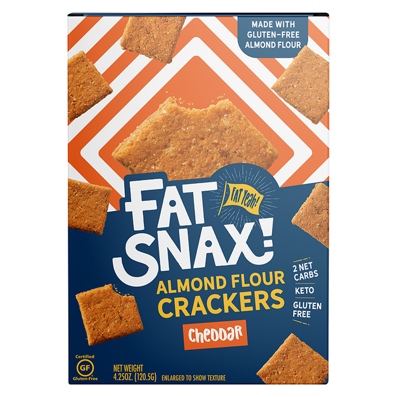 Fat Snax Almond Flour Cheddar Crackers 4.25oz