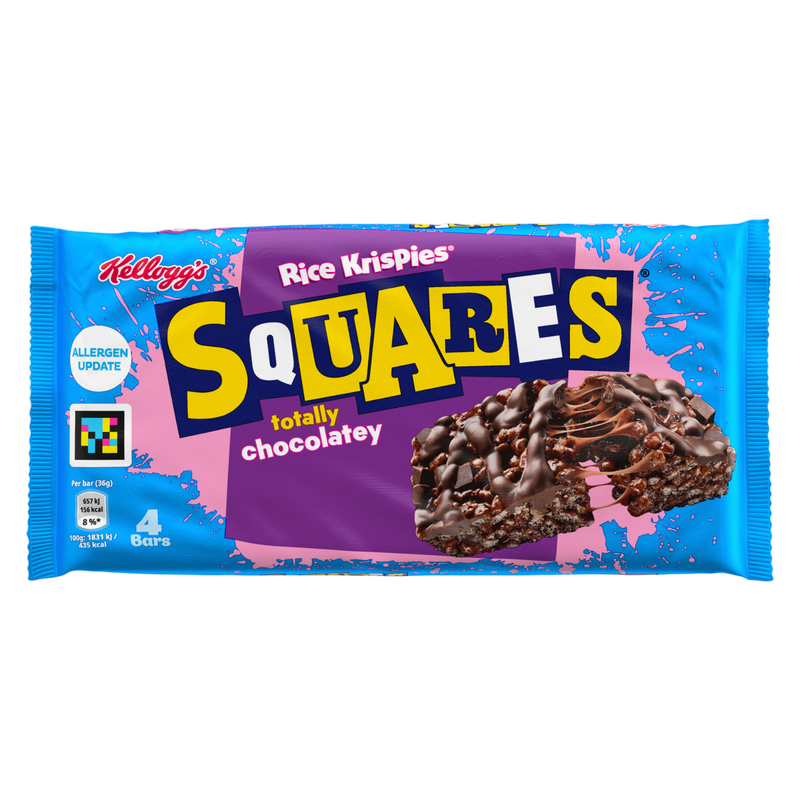 Kellogg's Delightfully Chocolatey Squares, 4 x 36g