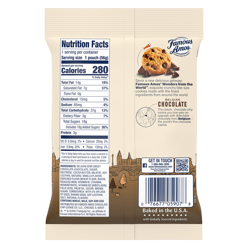 Famous Amos Bite Size Chocolate Chip Cookies 2oz