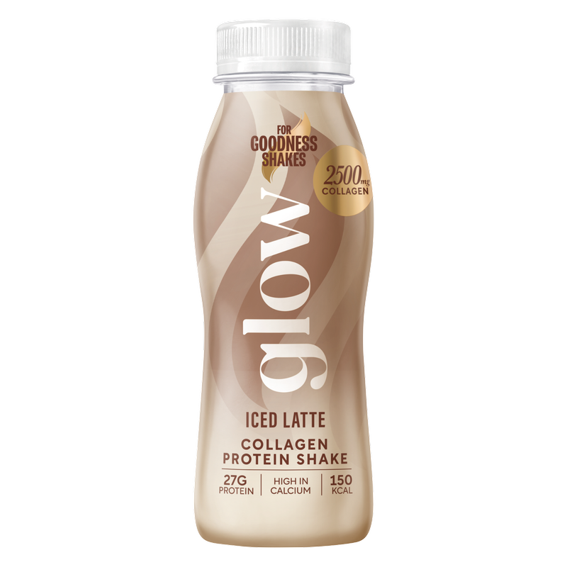 For Goodness Shakes Glow Iced Latte Collagen Protein Shake, 250ml