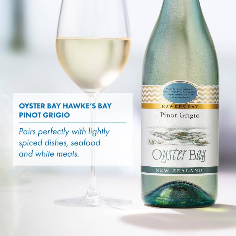 Oyster Bay Pinot Grigio White Wine 750ml Btl 12.5% ABV