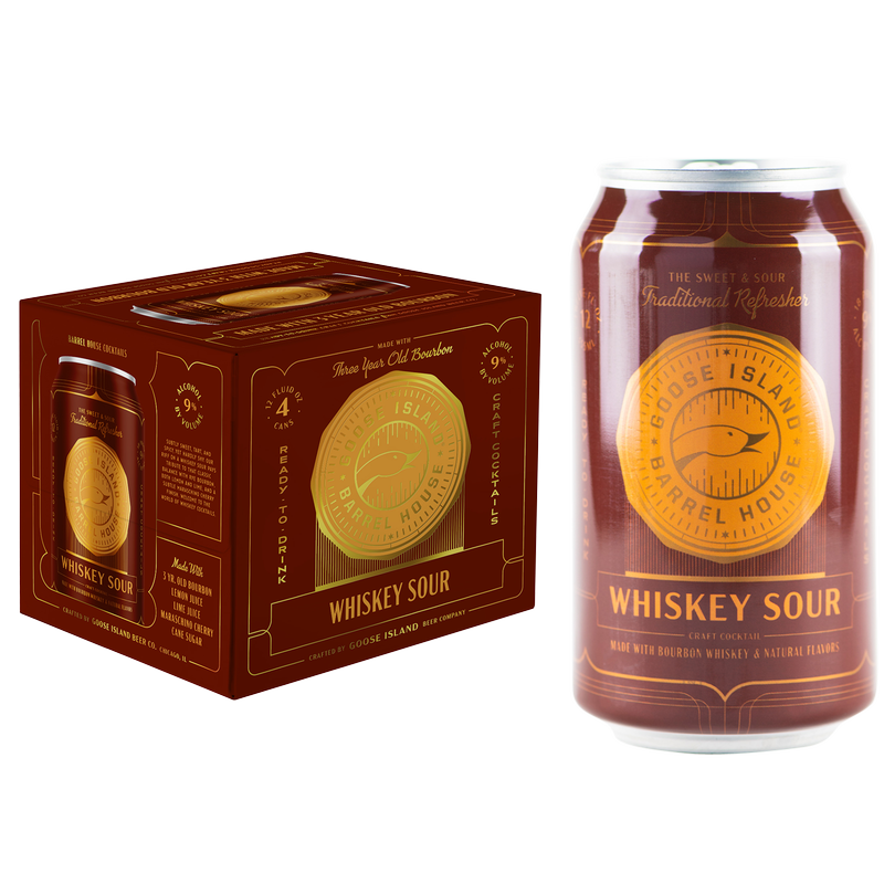 Goose Island Barrel House Whiskey Sour 4pk 12oz Cans 9.0% ABV