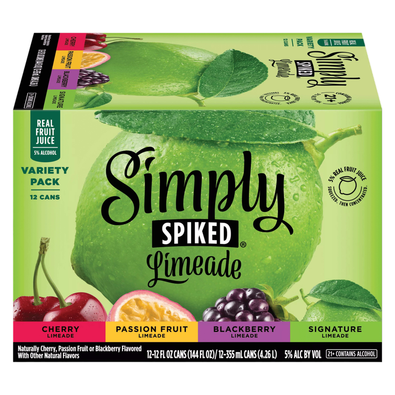 Simply Spiked Limeade Variety Pack 12pk 12oz Cans 5% ABV