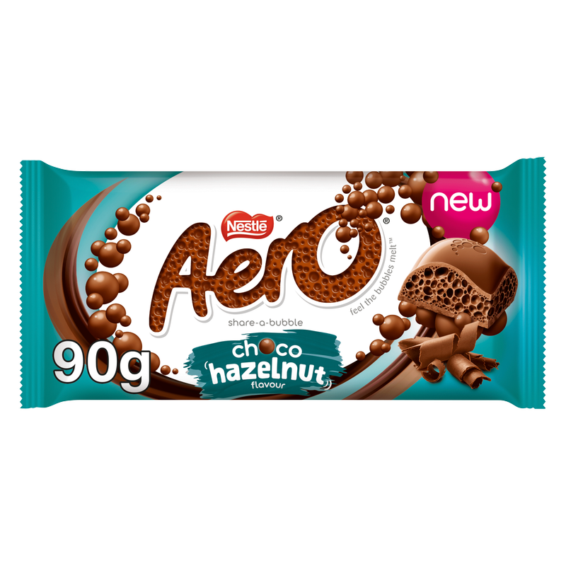 Aero Hazelnut Chocolate Bar, 90g