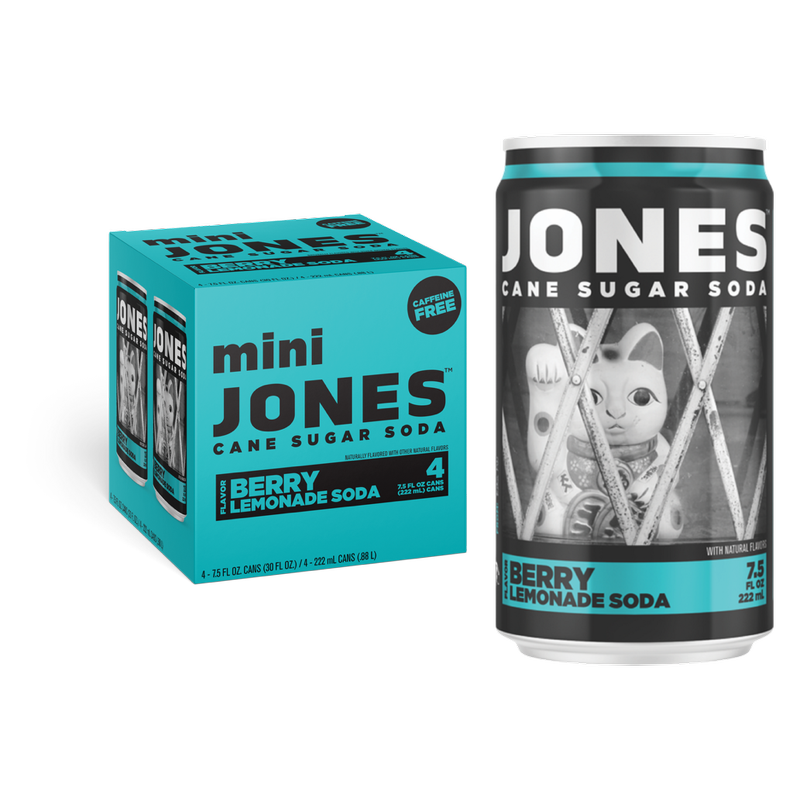 Jones Soda Berry Lemonade Mini Cans 4pk 7.5oz