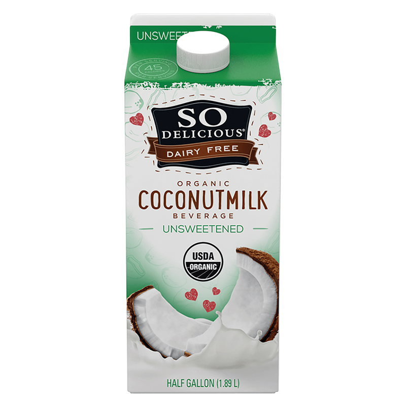 So Delicious Organic Unsweetened Coconut Milk 64oz