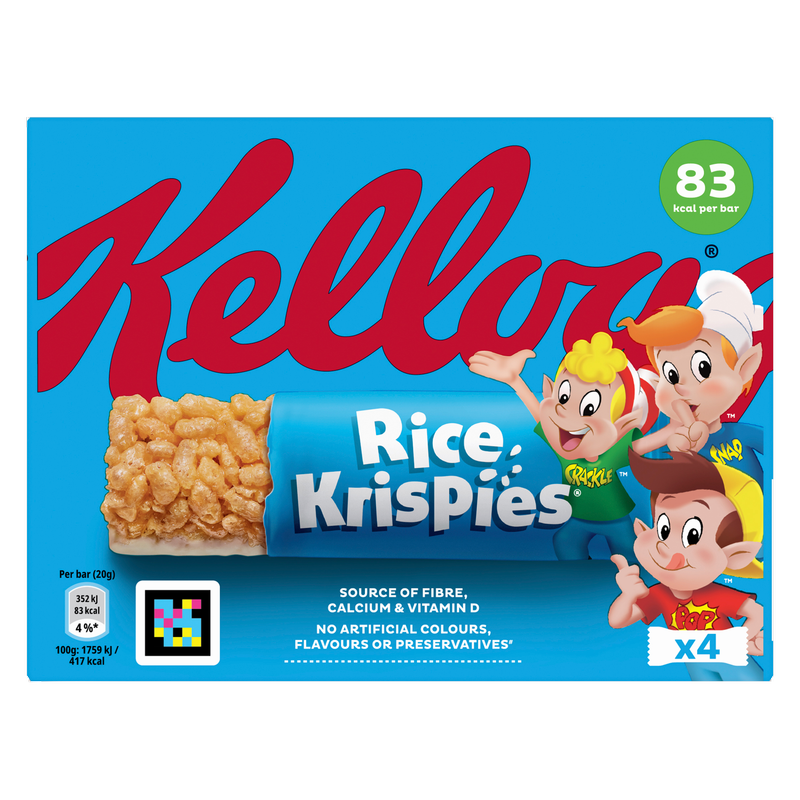 Kellogg's Rice Krispies Snack Bar, 4 x 20g