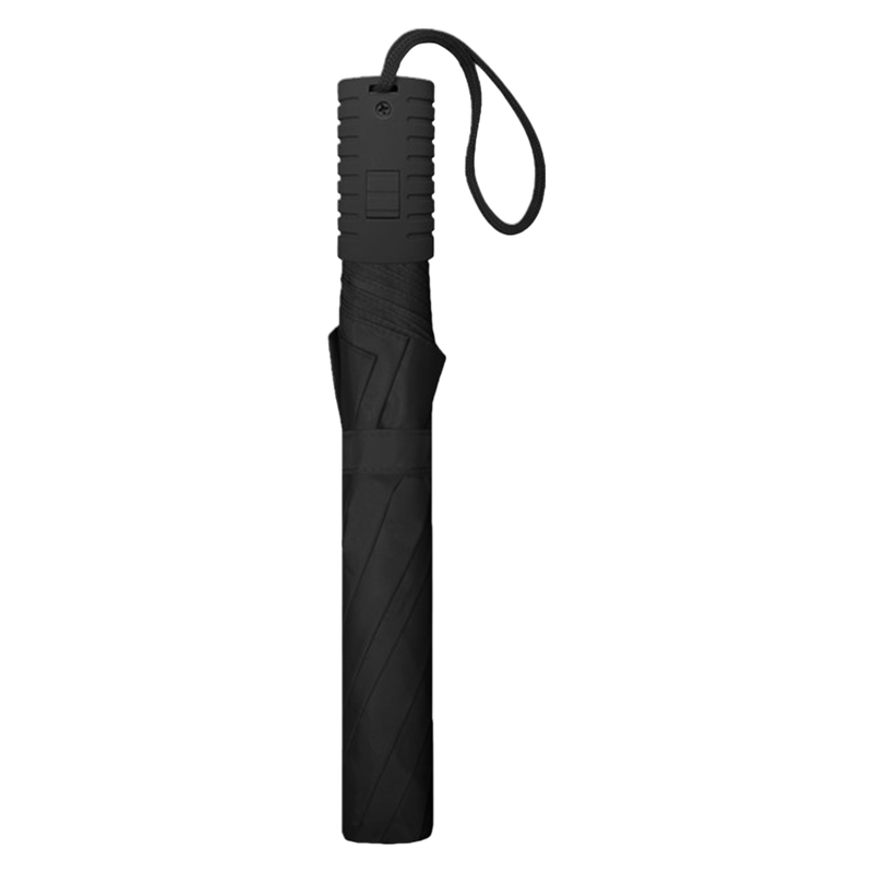 Weather Station Folding Automatic Umbrella  Black 42"