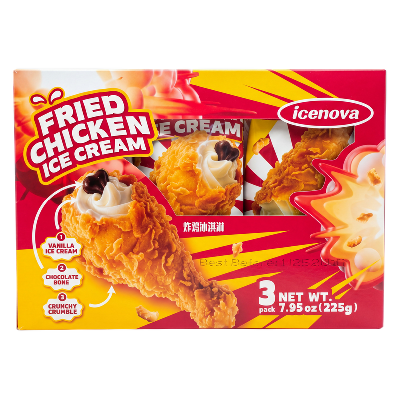 Ice Nova Chicken Drumstick Ice Cream 3ct
