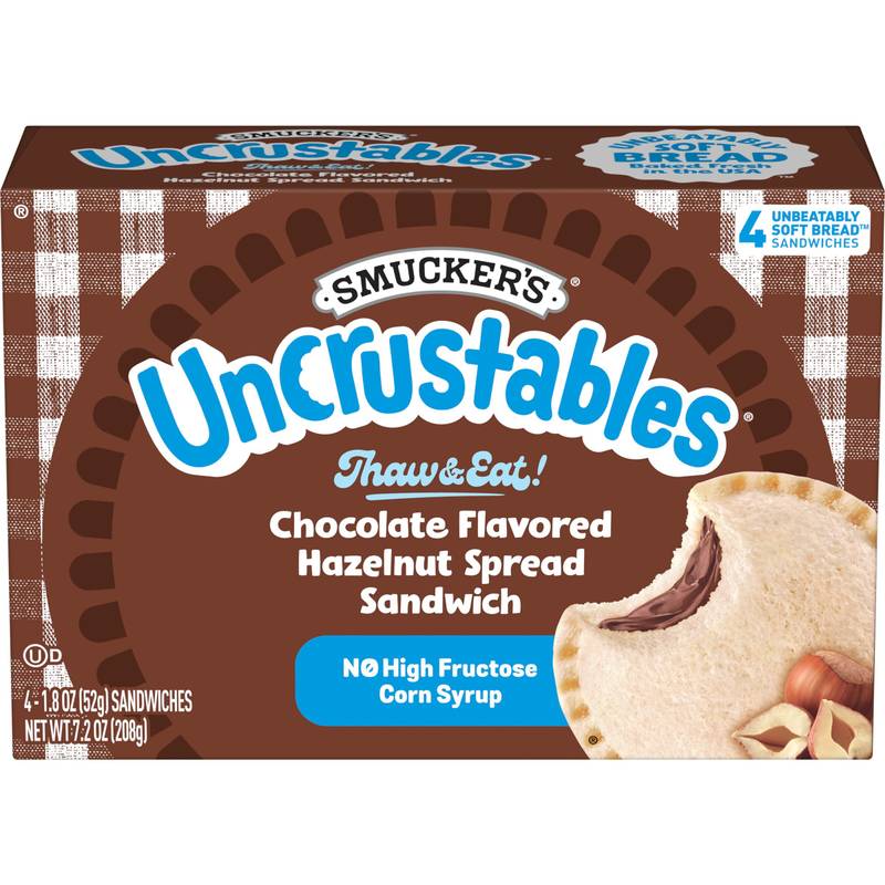 Smucker's Frozen Uncrustables Chocolate Hazelnut 4ct