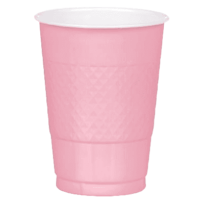 Pink Plastic Cups 20ct