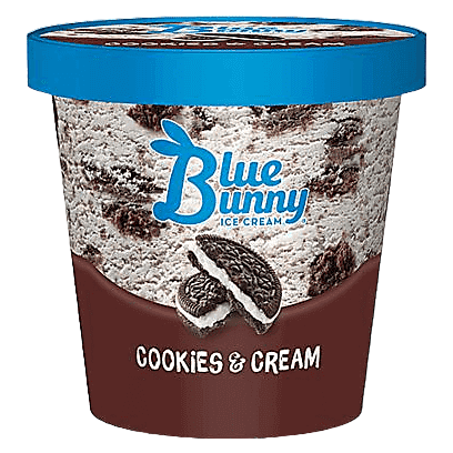 Blue Bunny Cookies & Cream 16oz