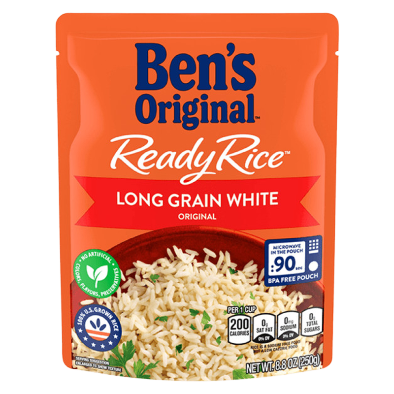 BEN'S ORIGINAL Ready Rice Original Long Grain White Rice Pouch 8.8oz