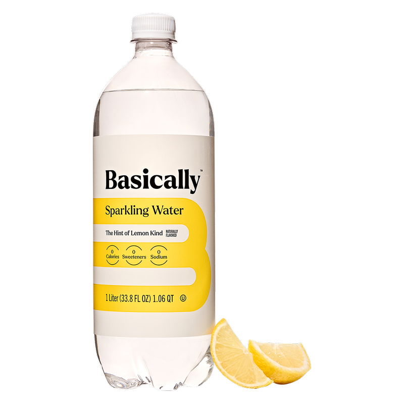 Basically Hint of Lemon Sparkling Water 1L