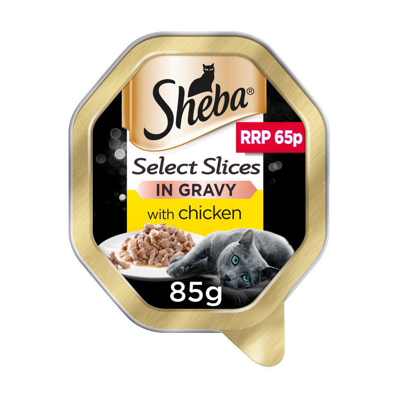 Sheba Select Slices Cat Tray Chicken In Gravy, 85g *