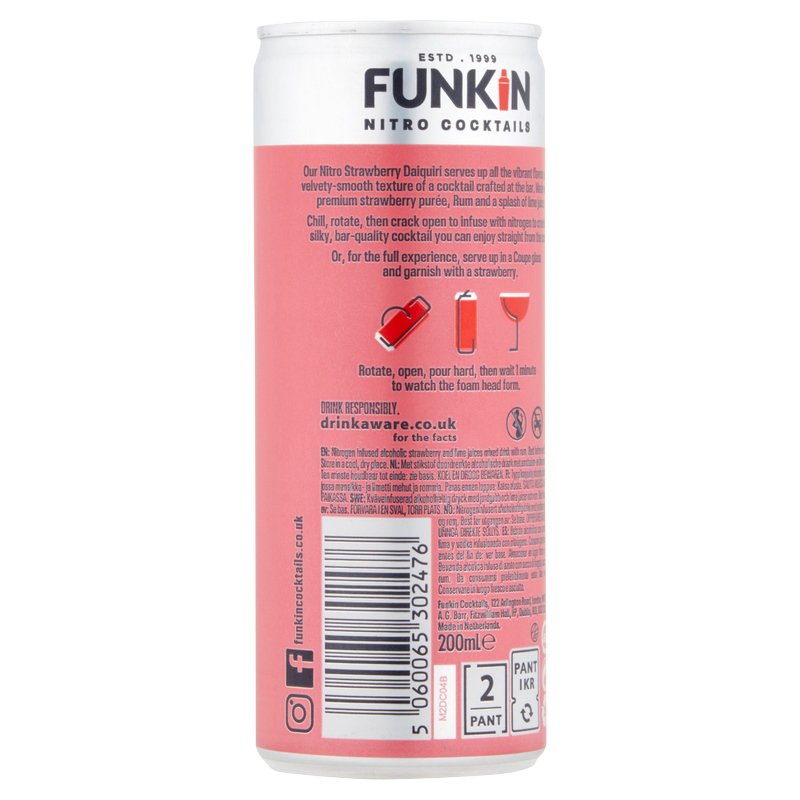 Funkin Nitro Strawberry Daiquiri, 200ml