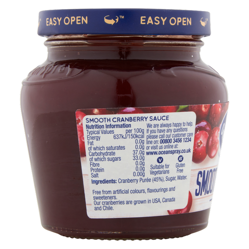 Ocean Spray Smooth Cranberry Sauce, 250g
