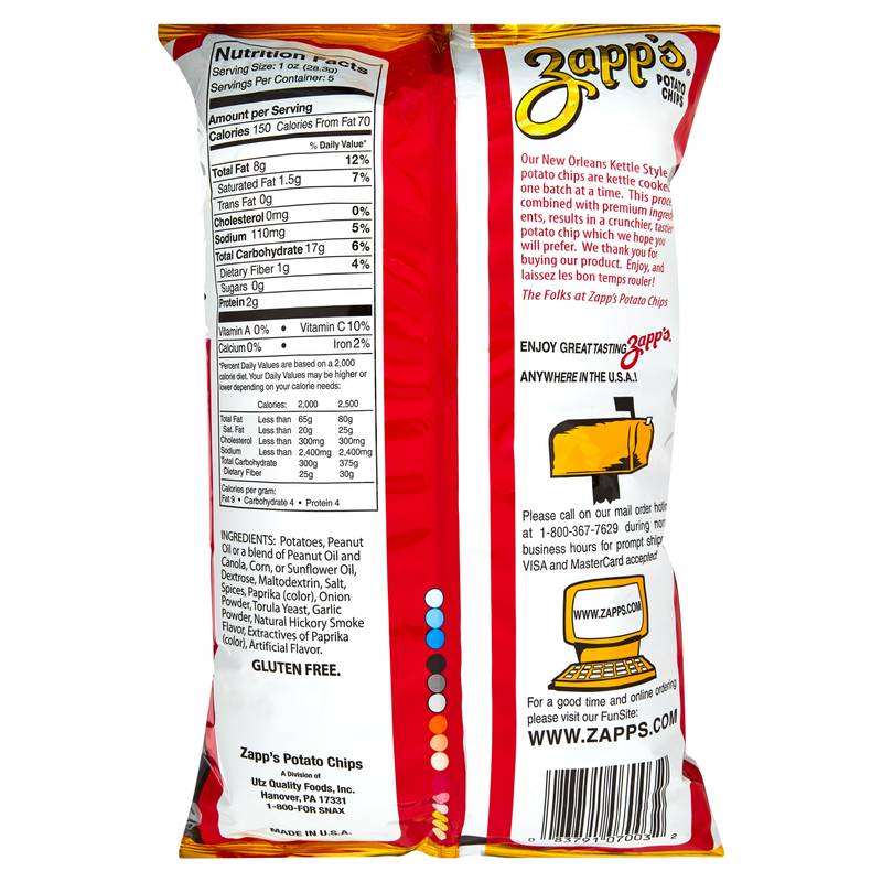 Zapp's Spicy Cajun Crawtators Potato Chips 5oz