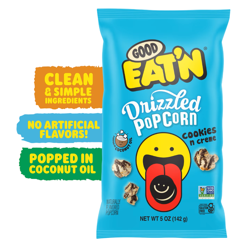 Good Eat'n Cookies N'Crème Popcorn, 5oz