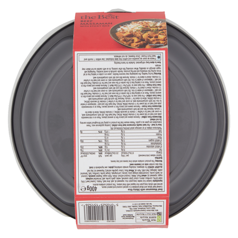 Morrisons The Best Beef Massaman with Sticky Rice, 400g