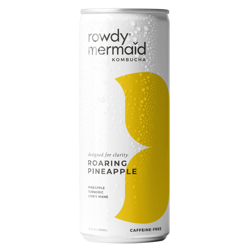 Rowdy Mermaid Organic Roaring Pineapple Kombucha 12oz