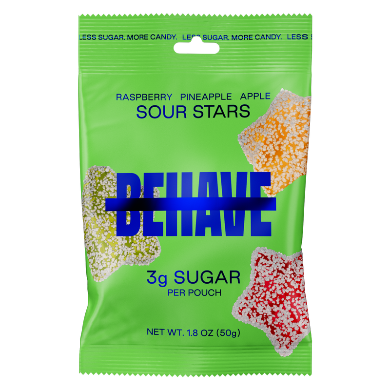 BEHAVE Low-Sugar Sour Stars 1.8oz