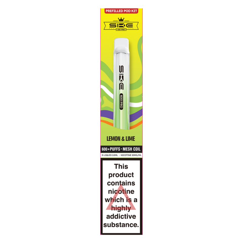 SKE Crystal 600 Pro Prefilled Pod Kit Lemon & Lime, 1pcs