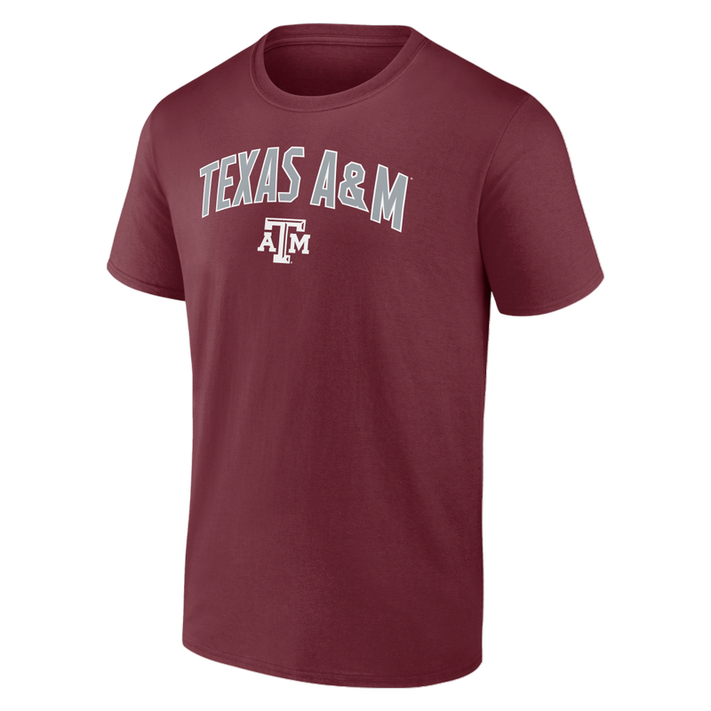 Texas A&M Tall Engage Arch Cotton Short Sleeve Tee-Size Small