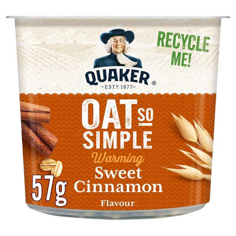Quaker Oats Oat So Simple Sweet Cinnamon Porridge Pot, 57g