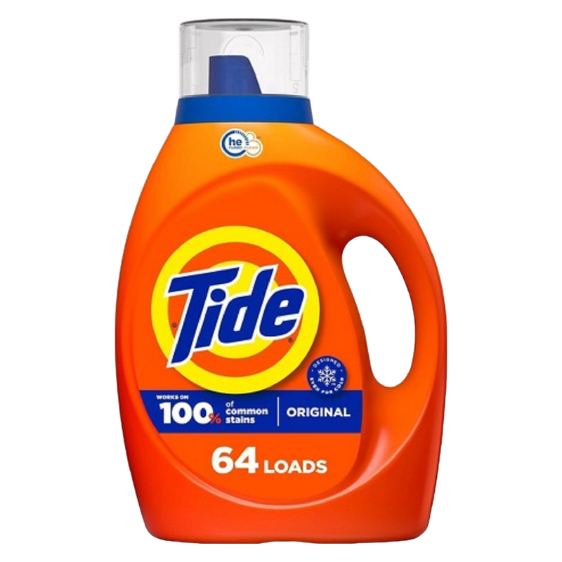 Tide Liquid Laundry Detergent Original Scent HE Compatible 63 fl oz