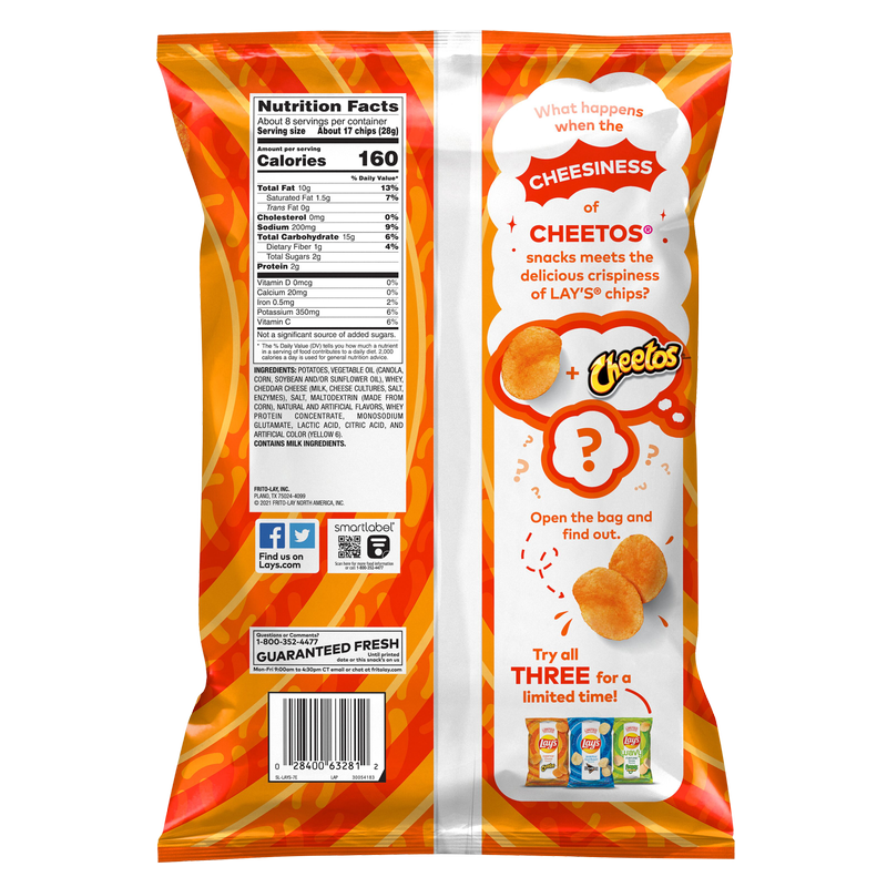 Lay's Cheetos Cheese Flavor Swap 7.75oz
