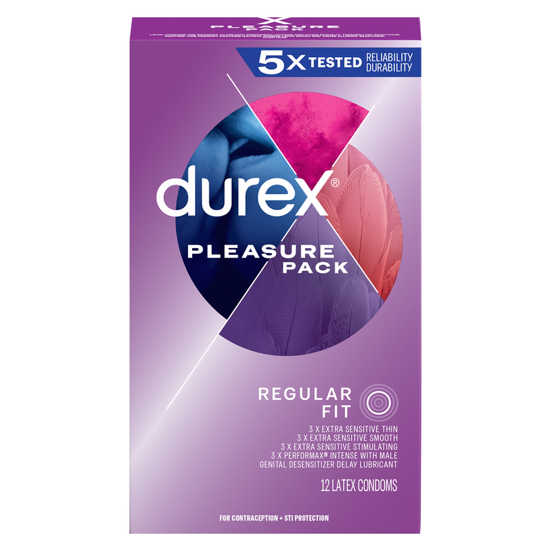 Durex Pleasure Pack Condoms 12ct