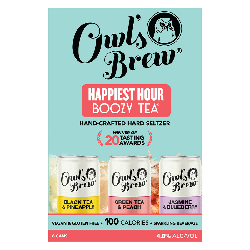 Owl's Brew Happiest Hour Hard Seltzer 6pk 12oz Can 4.8% ABV