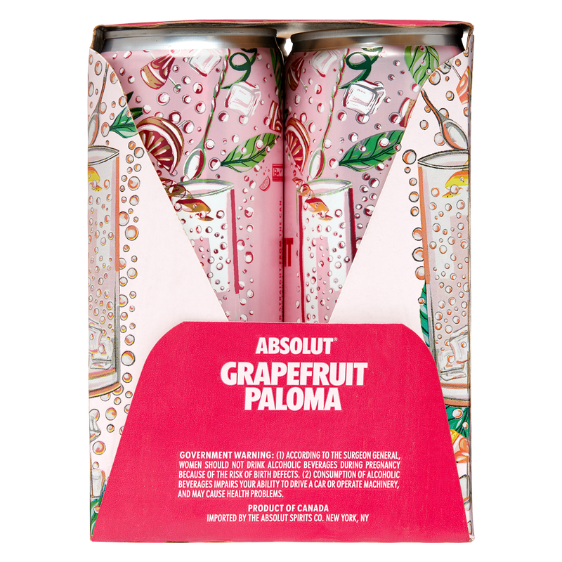 Absolut Grapefruit Paloma 4pk 12oz Cans 7.0% ABV