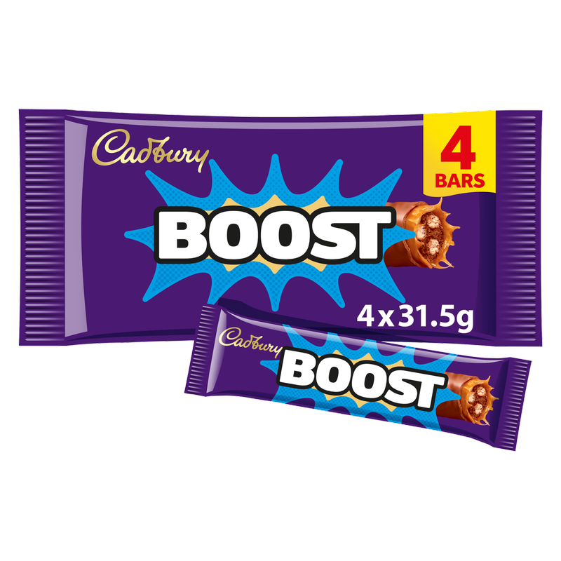 Cadbury Boost Bars, 4 x 31.5g