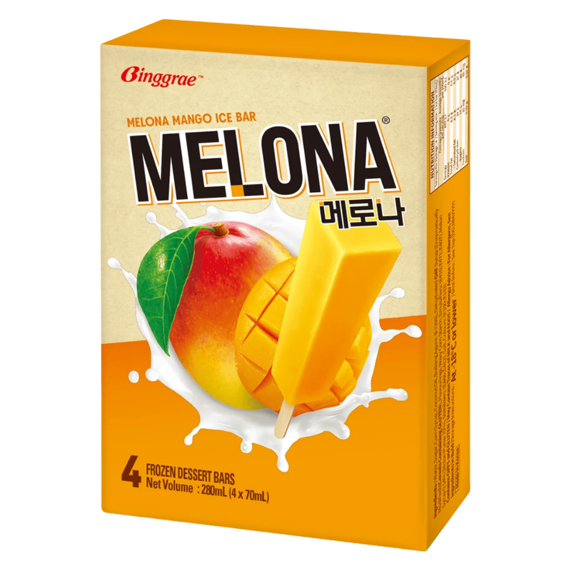 Melona Mango Flavour Ice Cream Stick, 4 x 70ml