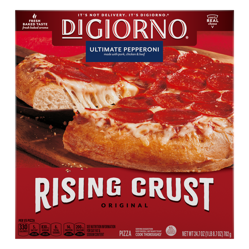 DiGiorno Rising Crust Pepperoni Pizza, 24.7oz.