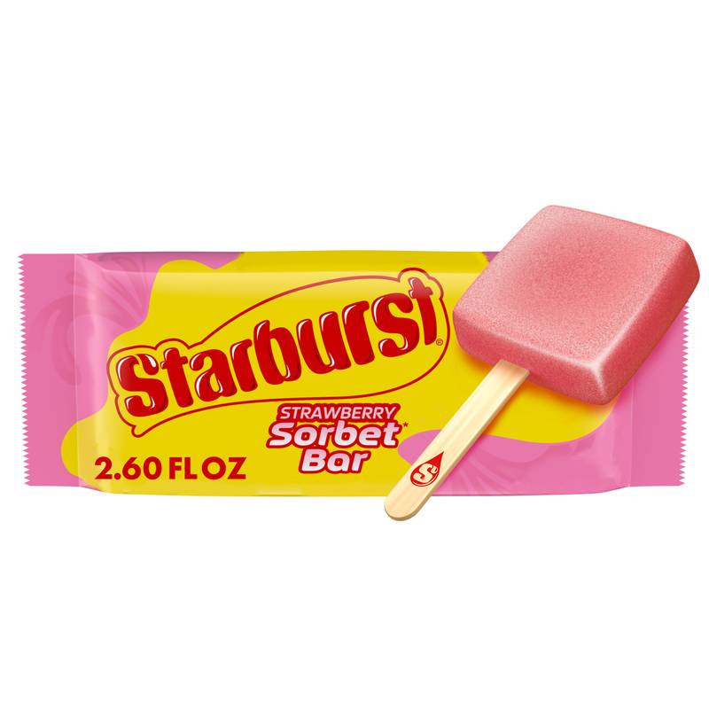 STARBURST Strawberry Sorbet Ice Cream Bar, 2.6 Oz 