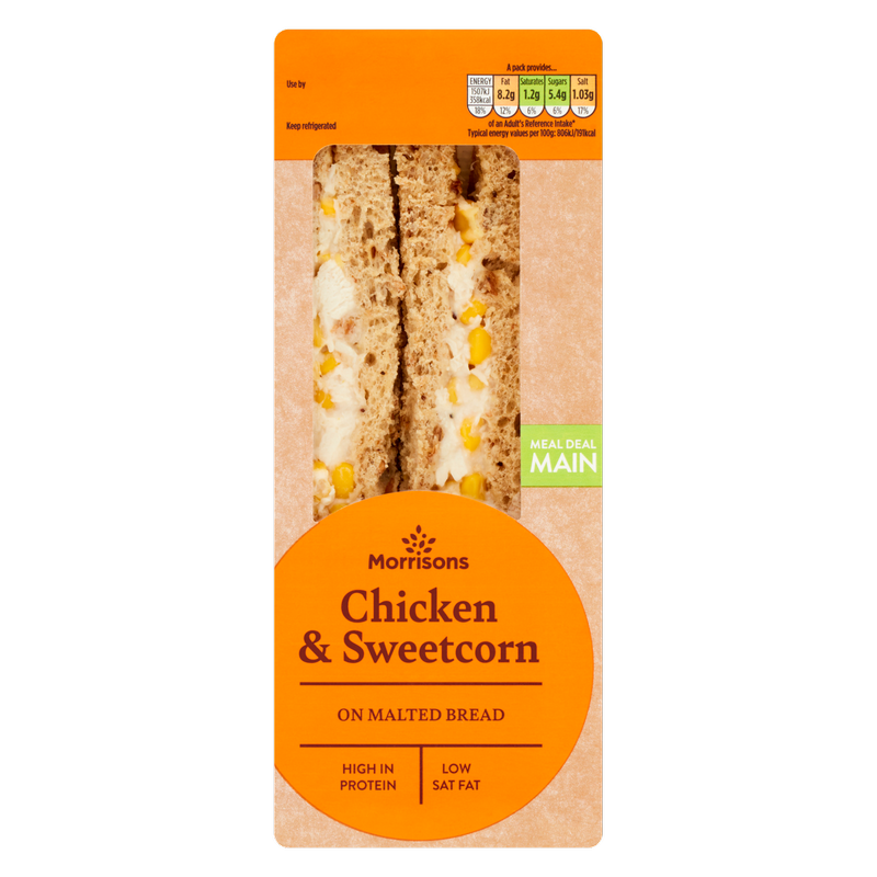 Morrisons Chicken & Sweet Corn Sandwich, 1pcs