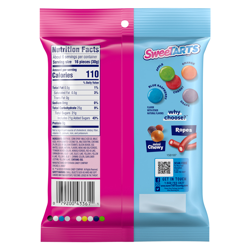 SweeTARTS Extreme Sour Chewy Candy 6oz
