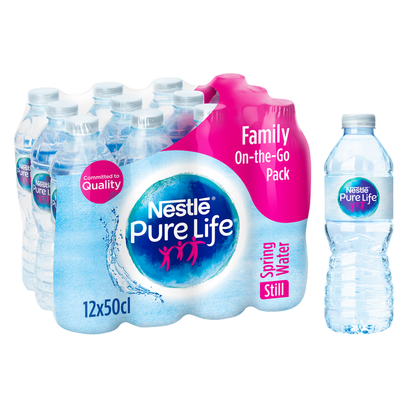 Nestle Pure Life Still Spring Water, 12 x 500ml